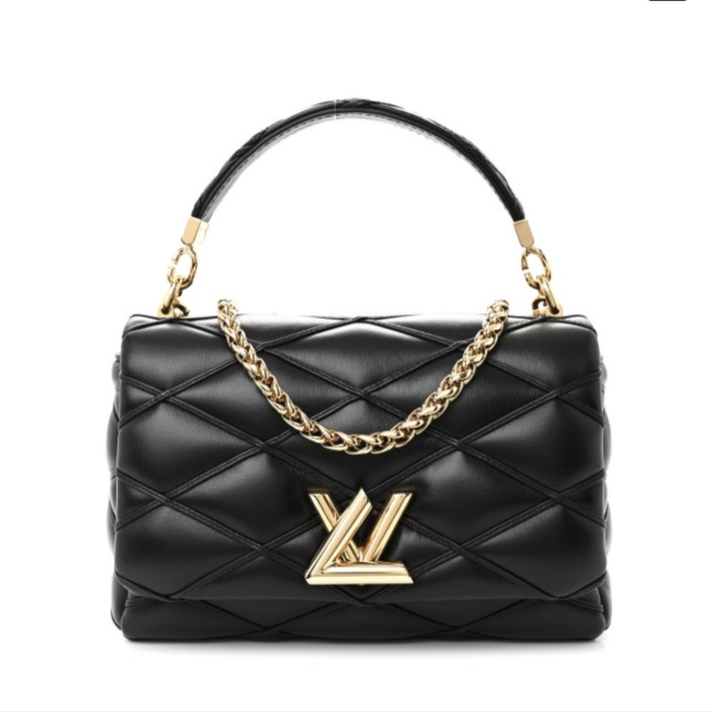 Louis Vuitton GO-14 Lambskin Malletage MM In Black.